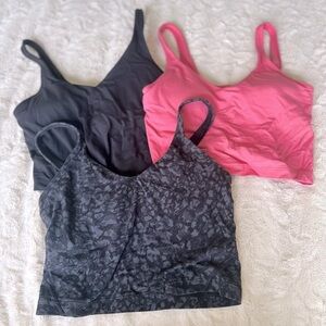 Lululemonn Align Crop Bundle (3 tops - all size 6) and excellent condition.